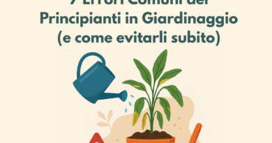 errori comuni giardinaggio