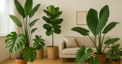 Pianta con foglie larghe