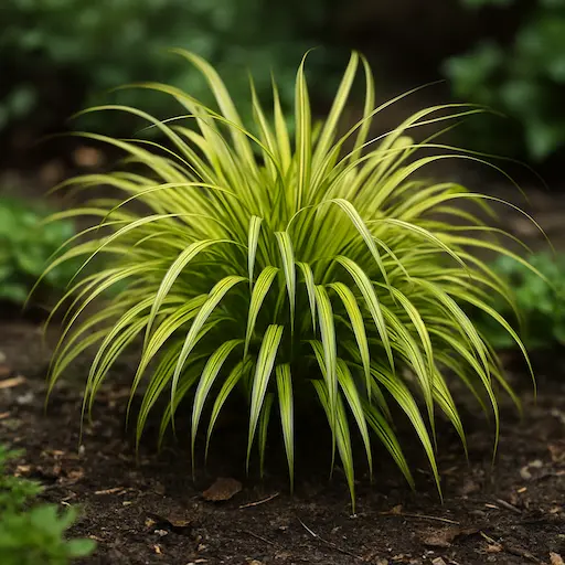 Hakonechloa macra ‘Aureola’, graminacee ornamentale per ombra a effetto cascata