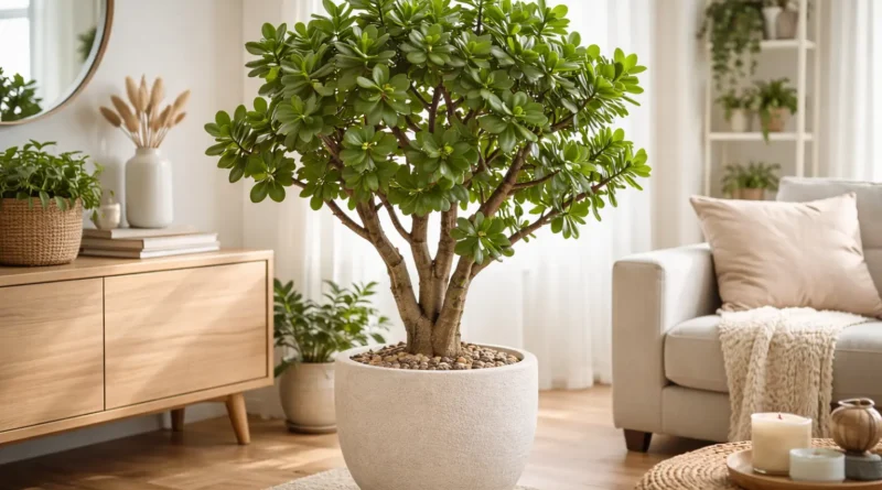 albero di giada in appartamento