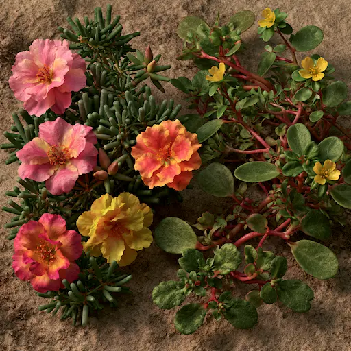differenze tra portulaca grandiflora e portulaca oleracea