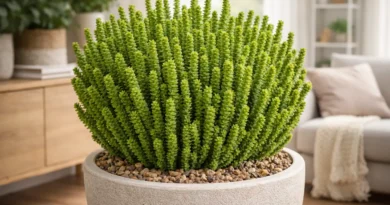 pianta di crassula muscosa