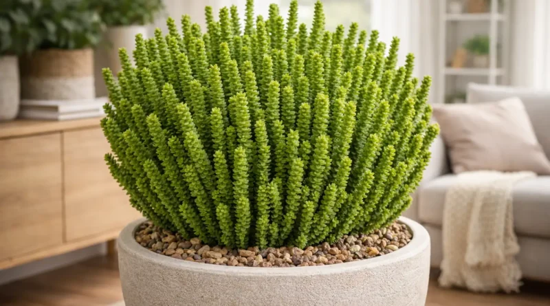pianta di crassula muscosa