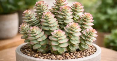 pianta di crassula perforata