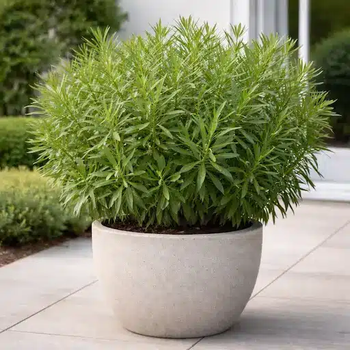 pianta di dragoncello in vaso