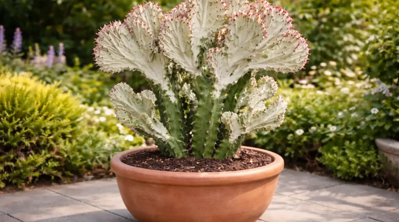 pianta di euphorbia lactea