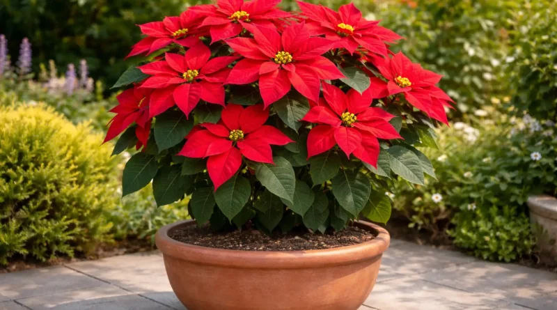 pianta di euphorbia pulcherrima