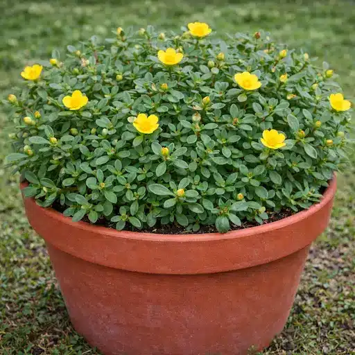 portulaca in vaso