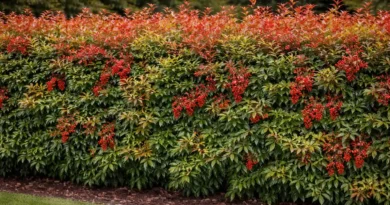 Siepe di nandina domestica