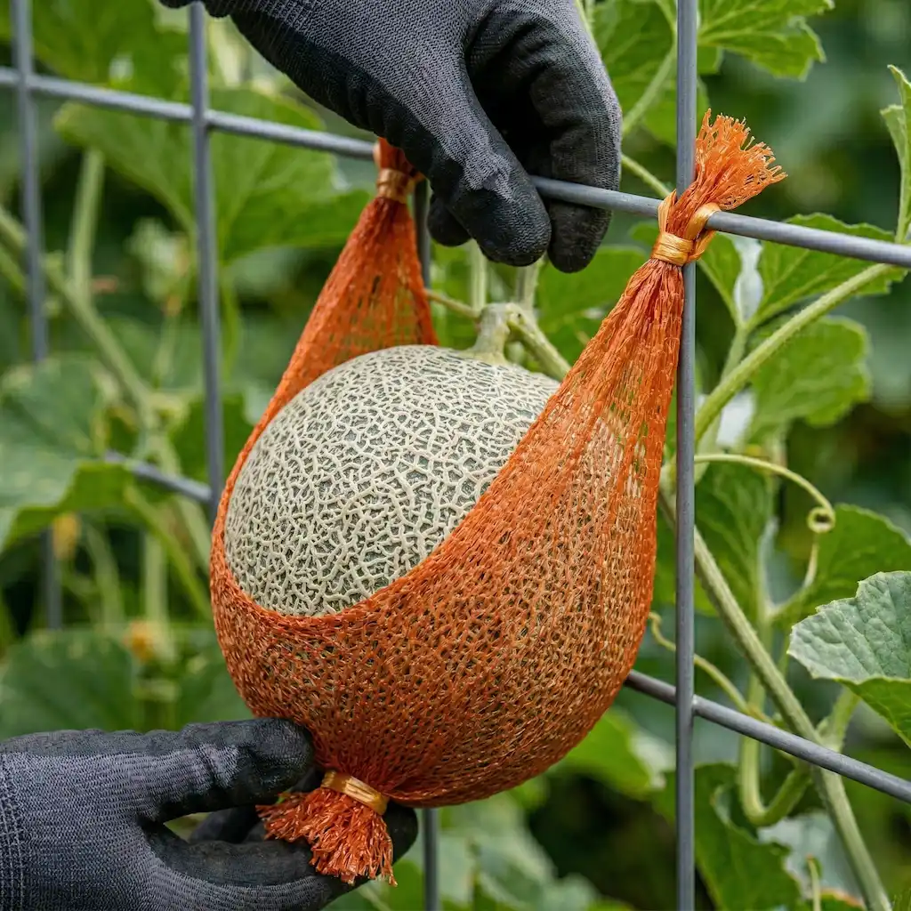 coltivare meloni in verticale