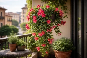 Dipladenia in vaso cascante