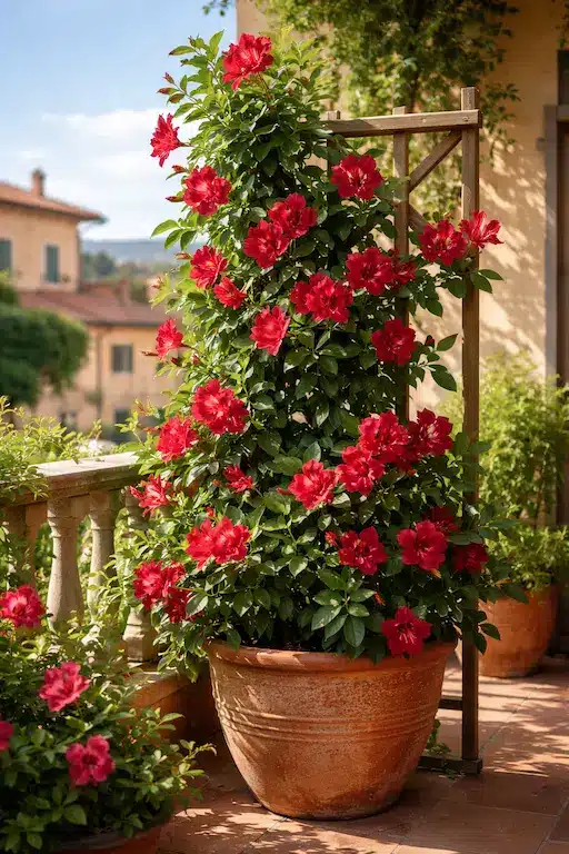 Dipladenia in vaso