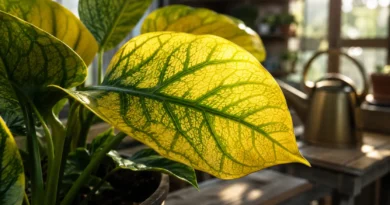 piante con foglie gialle