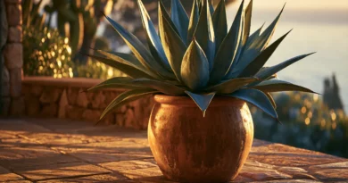 agave americana in vaso