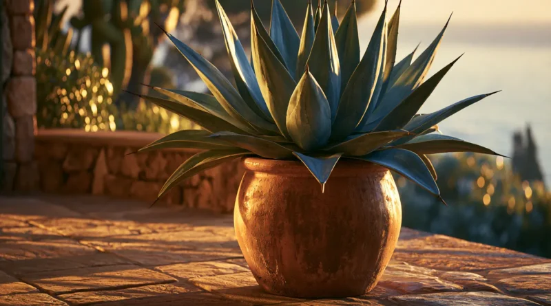 agave americana in vaso