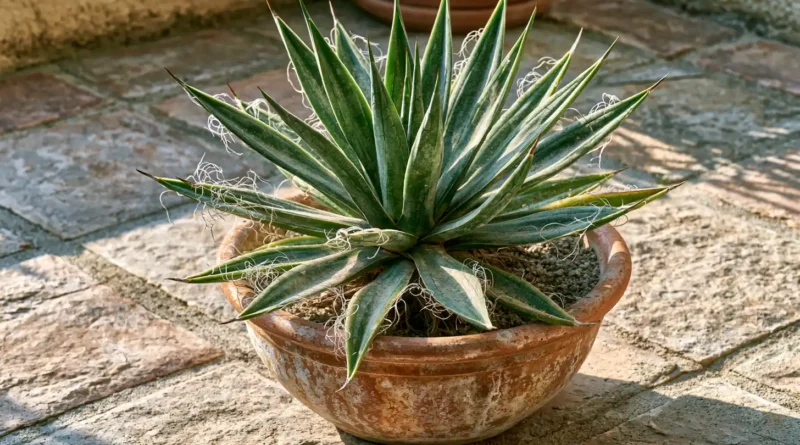 agave filifera in vaso